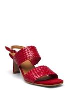 Sandals - Block Heels ANGULUS Red