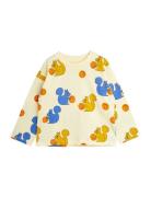 Squirrels Aop Ls Tee Mini Rodini Yellow