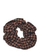 Gingham Scrunchie Becksöndergaard Brown