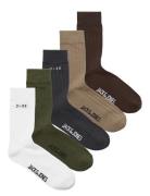 Jaccore Socks 5 Pack Jack & J S Khaki