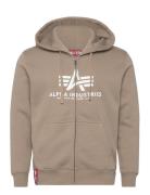 Basic Zip Hoodie Alpha Industries Beige