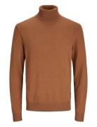 Jjeemil Knit Roll Neck Noos Jack & J S Brown