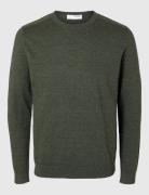 Slhberg Crew Neck Noos Selected Homme Green