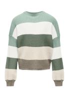 Kogsandy L/S Stripe Pullover Knt Noos Kids Only Green