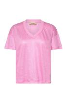 Mmcasa V-Ss Foil Tee MOS MOSH Pink