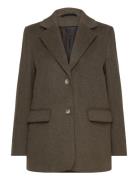 Slfsasja Wool Blazer B Selected Femme Khaki