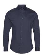 London Stretch Nano Shirt L/S Clean Cut Copenhagen Navy