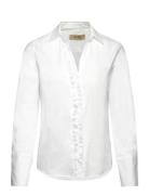 Mmsybel Satin Shirt MOS MOSH White