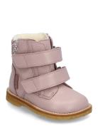 Boots - Flat - With Velcro ANGULUS Pink