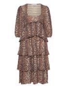 Pleated Georgette Ganni Brown