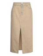 Long Slit Denim Skirt Filippa K Beige