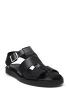 Sandals - Flat - Closed Toe - Op ANGULUS Black