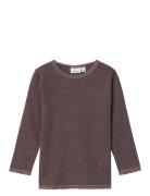 Nmfwang Wool Needle Ls Top Solid Noos Name It Brown