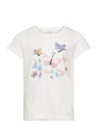 Top Ss Butterfly And Flower Lindex White