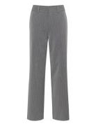 Joellegz Mel. Pinstripe Mw Pants Gestuz Grey