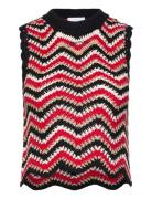 Cotton Crochet Knit Ganni Red