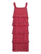 Pleated Georgette Ganni Red