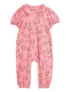 Cathlethes Aop Jumpsuit Baby Mini Rodini Pink