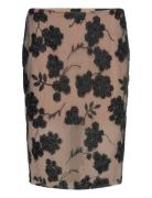 Flower Beads Pencil Skirt ROTATE Birger Christensen Brown