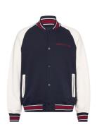 Tjm Rlx Circle T Varsity Bomber Tommy Jeans Navy