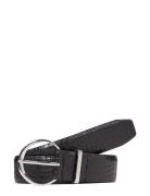 Must Rnd Buckle Belt 3.0_Croco Calvin Klein Black