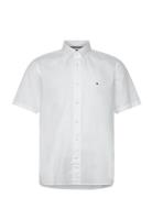 Flex Poplin Rf Shirt S/S Tommy Hilfiger White