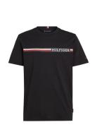 Chest Stripe Tee Tommy Hilfiger Black