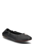 Th Elevated Elastic Ballerina Tommy Hilfiger Black