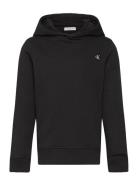 Monogram Mini Badge Hoodie Calvin Klein Black