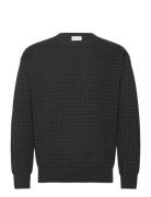 Check Pattern Sweater Calvin Klein Black