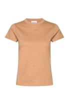 Nano Logo Slim T-Shirt Calvin Klein Beige