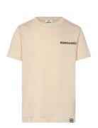 Printed Tee Thorlino Tee Mads Nørgaard Beige