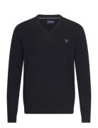 Extrafine Lambswool V-Neck O/S GANT Black