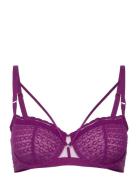 Monogram Half-Cup Balcony Bra CHANTELLE Purple