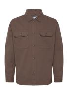 Heavy Twill Overshirt Lindbergh Brown