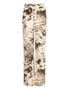 Fluid Animal- Print Trousers Mango Beige