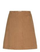 Slfjenny-Newibi Mw Corduroy Skirt D2 Selected Femme Brown