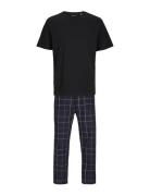 Jacbasic Tee And Woven Pants Giftbox Jack & J S Black