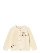 Nmfemlen Emb Ls Knit Card Lil Lil'Atelier Cream