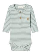 Nbmgio Bon Ls Slim Body Lil Lil'Atelier Green