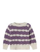 Nmfnebib Ls Knit Box Name It Purple