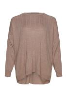 Cartess Ls O-Neck Knt ONLY Carmakoma Brown