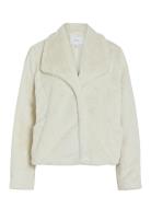 Viebba L/S New Short Jacket Vila Beige