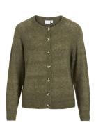 Vijulaja O-Neck L/S Knit Cardigan Vila Khaki