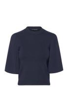 Krista Knits Flared Slv Jumper French Connection Navy