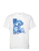 Ss Relaxed Fit Tee Wave Aop Hl LEVI´S Men White