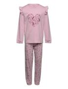 Pyjamas Ls Set Aop Minymo Purple