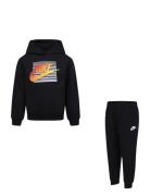 Nike Sportswear Gradient Futura Pullover Hoodie And Pants Set Nike Bla...