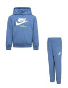 Nike Sportswear Futura Pullover Hoodie And Pants Set Nike Blue