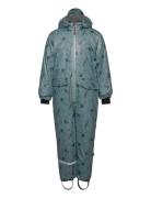 Pu Snow Suit Recycled - Aop Mikk-line Blue